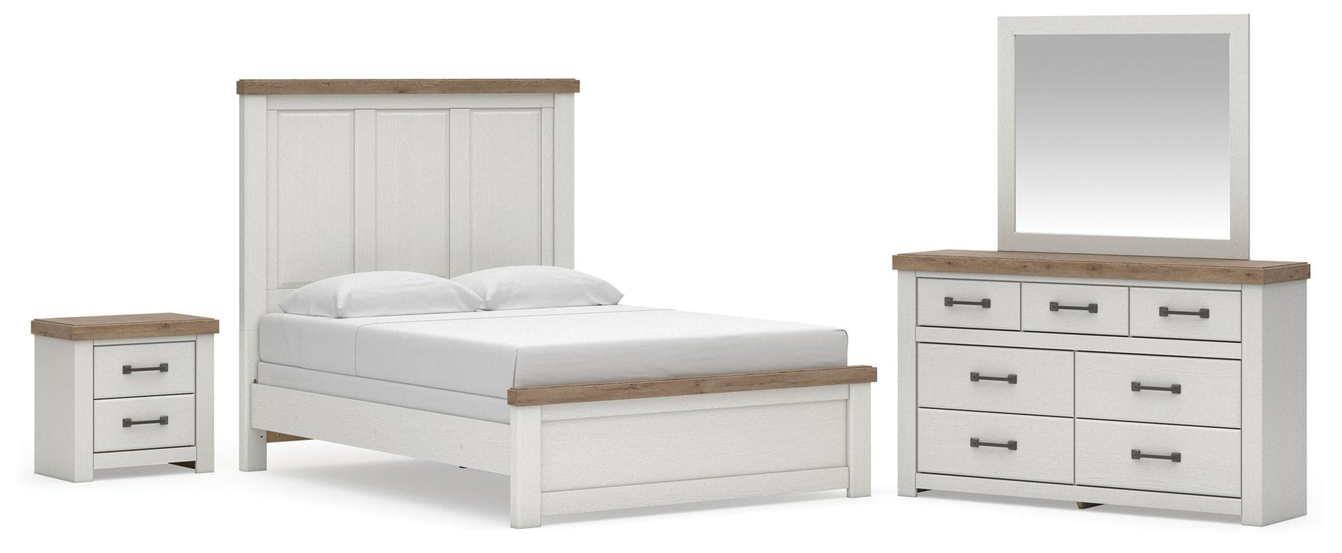 Savonport  Panel Bed. Dresser, Mirror And Nightstand Benchcraft®