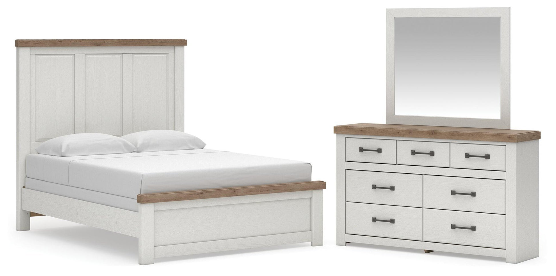 Savonport  Panel Bed, Dresser And Mirror Benchcraft®