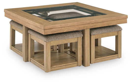 Wittenmyer Cocktail TBL w/4 Stools (5/CN) Signature Design by Ashley®