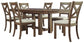 Moriville Dining Table and 6 Chairs Signature Design by Ashley®