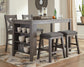 Caitbrook Counter Height Dining Table and 4 Barstools Signature Design by Ashley®