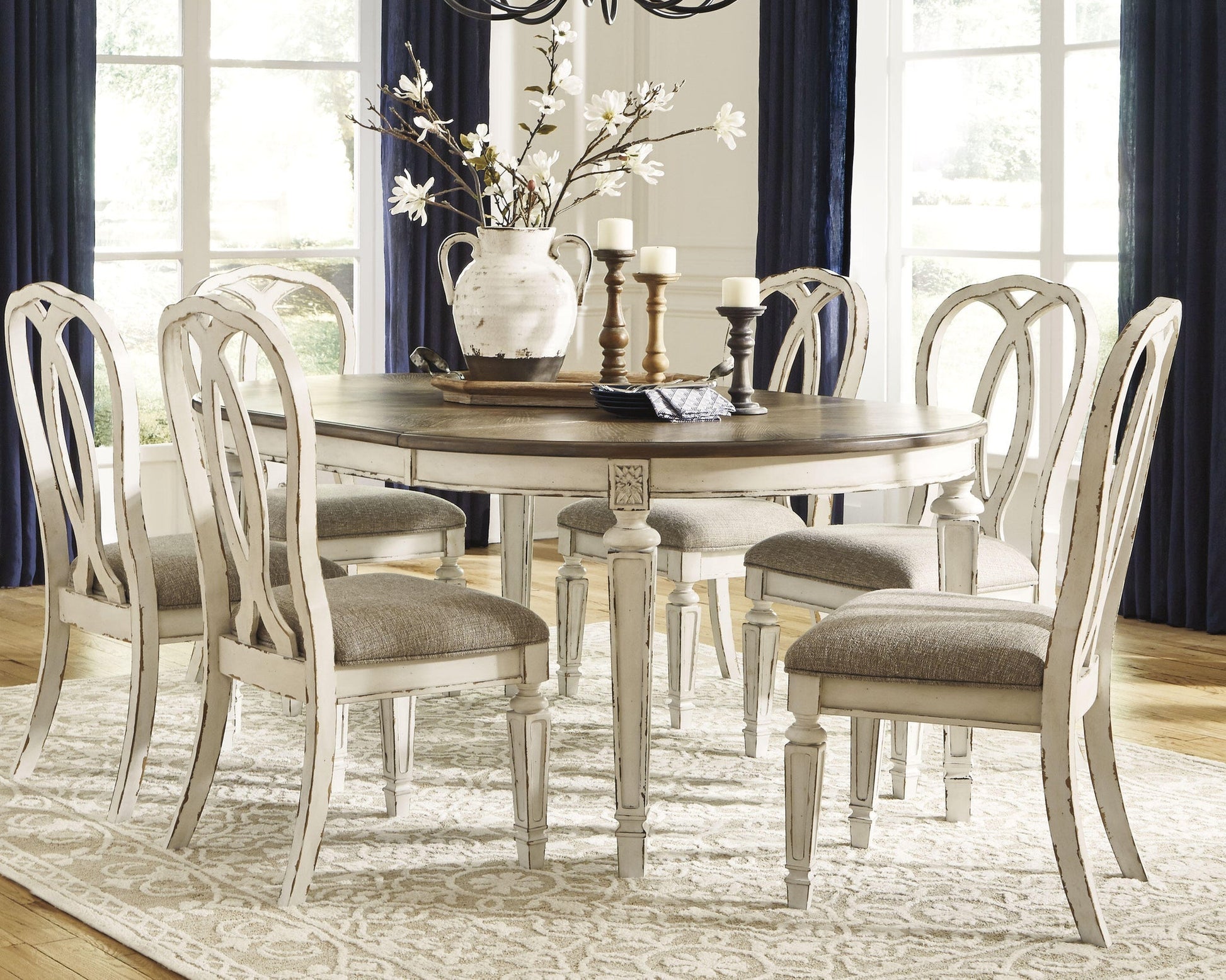 Realyn Dining Table and 6 Chairs Signature Design by Ashley®