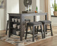 Caitbrook Counter Height Dining Table and 4 Barstools Signature Design by Ashley®