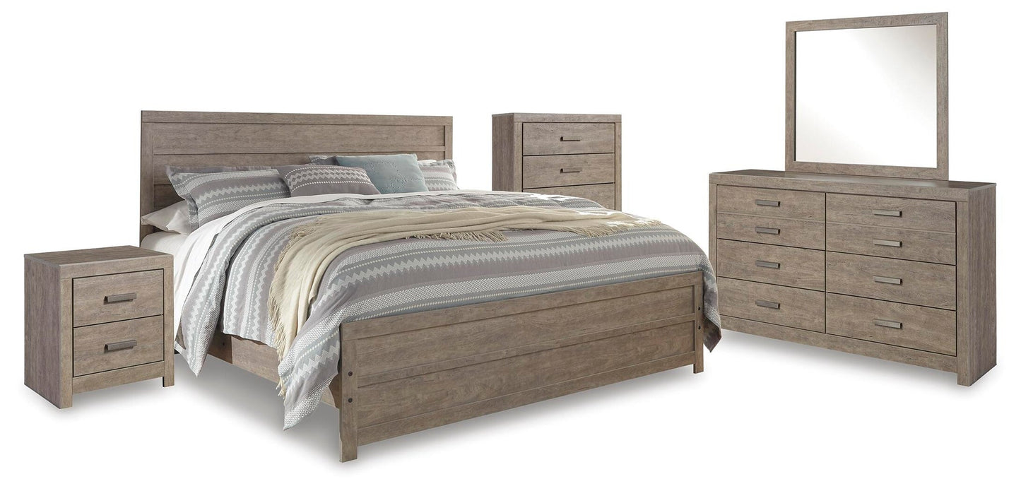Culverbach  Panel Bed With Mirrored Dresser, Chest And Nightstand Signature Design by Ashley®