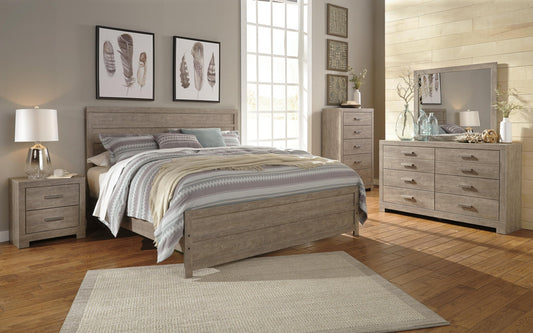 Culverbach  Panel Bed With Mirrored Dresser, Chest And Nightstand Signature Design by Ashley®