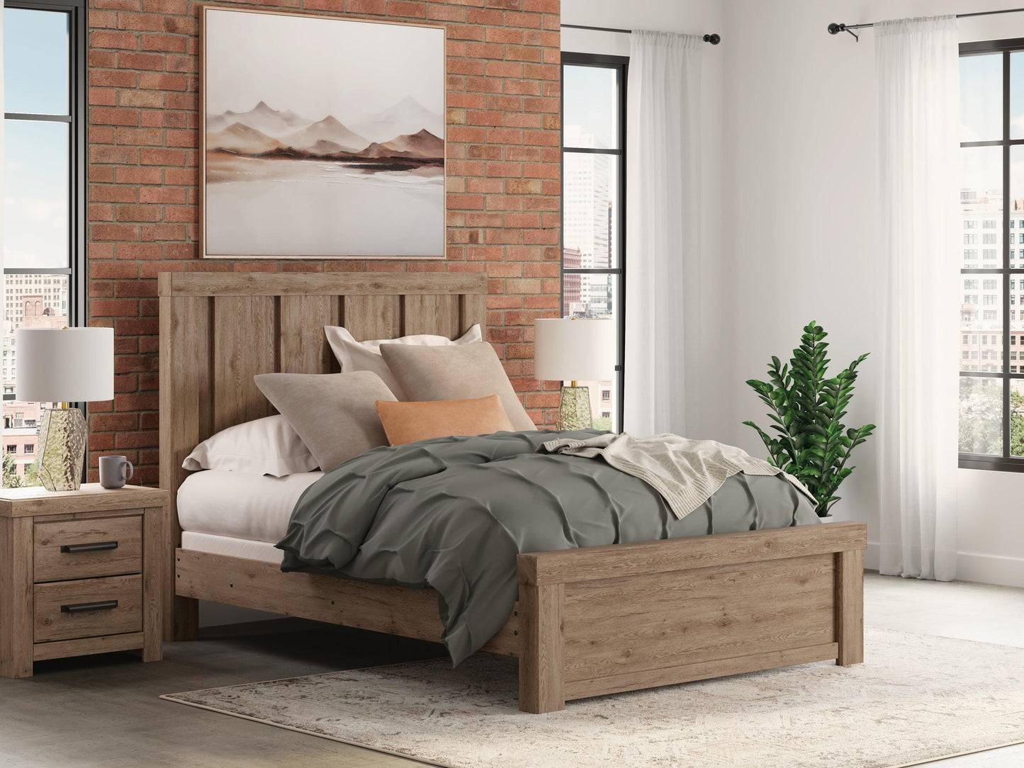 Garistyn  Panel Bed. Dresser, Mirror And Nightstand Signature Design by Ashley®