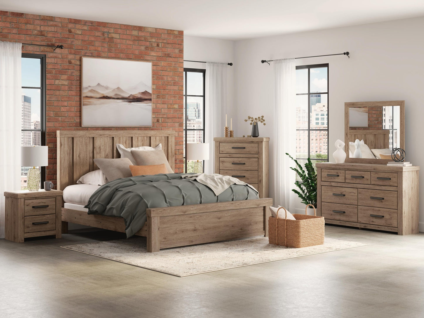 Garistyn  Panel Bed, Dresser, Mirror, Chest And Nightstand Signature Design by Ashley®