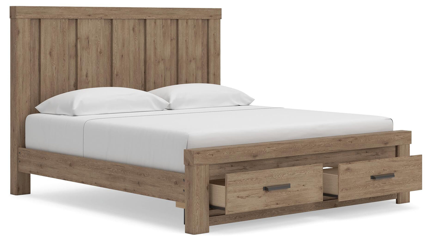 Garistyn  Panel Storage Bed, Dresser And Mirror Signature Design by Ashley®