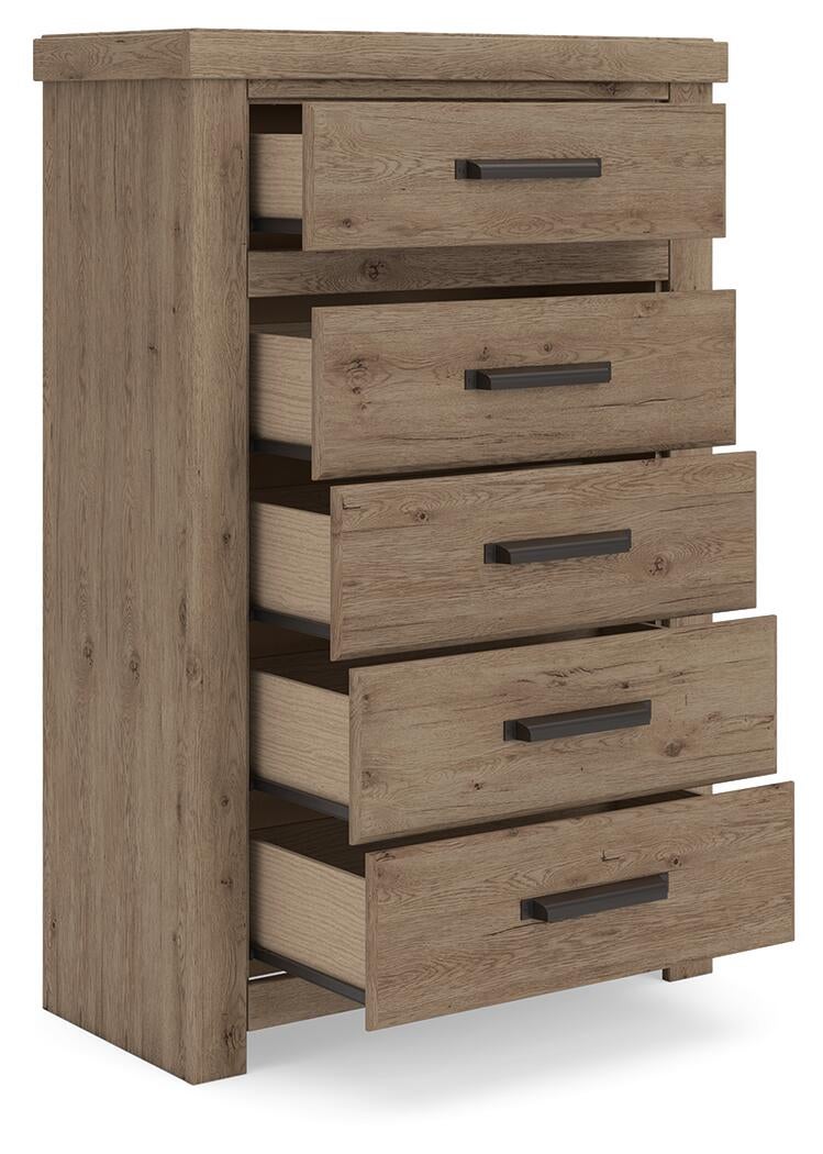 Garistyn  Panel Storage Bed, Dresser, Mirror, Chest And Nightstand Signature Design by Ashley®