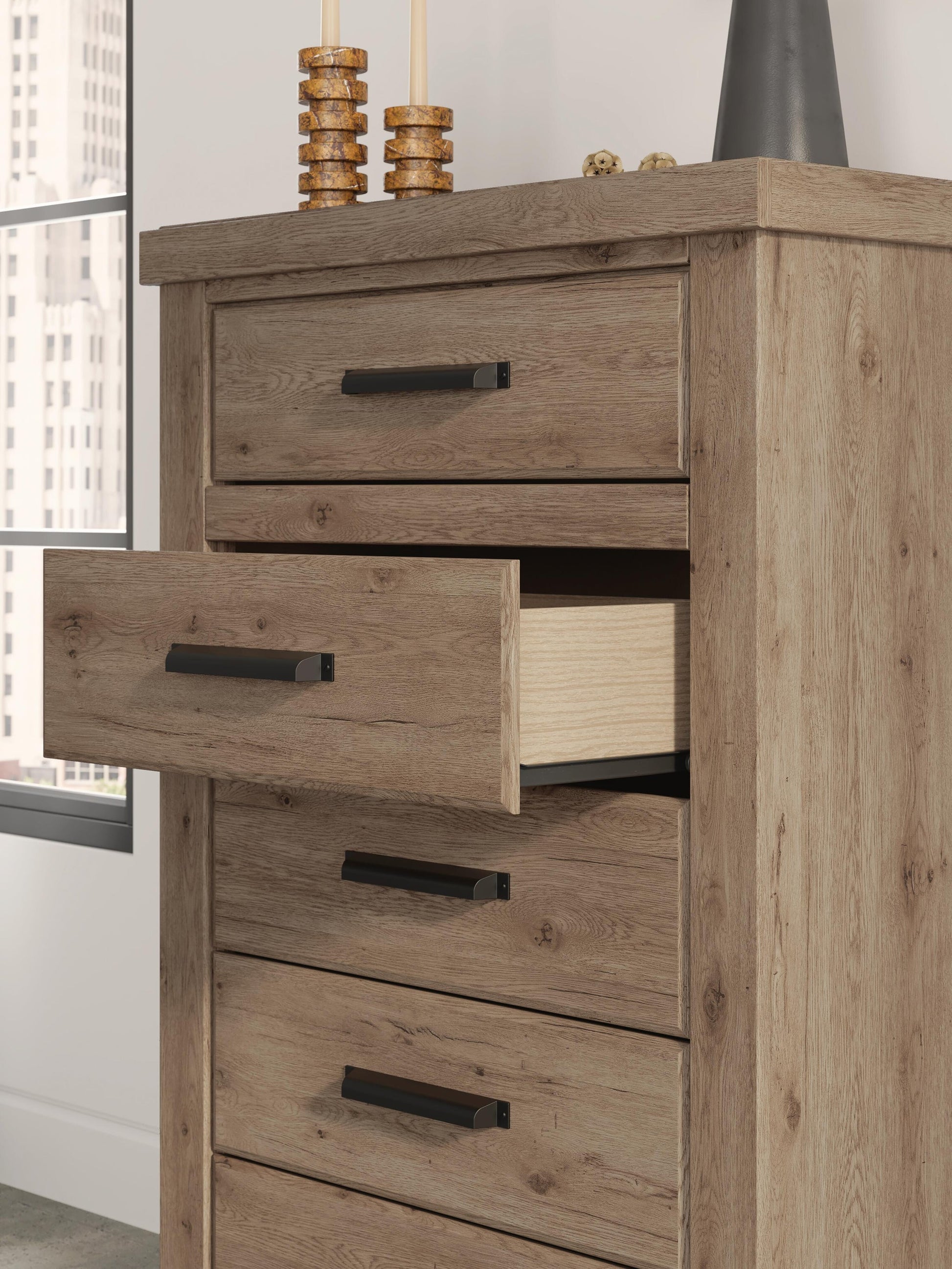 Garistyn  Panel Storage Bed, Dresser, Mirror, Chest And Nightstand Signature Design by Ashley®