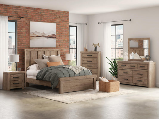 Garistyn  Panel Bed, Dresser, Mirror, Chest And Nightstand Signature Design by Ashley®