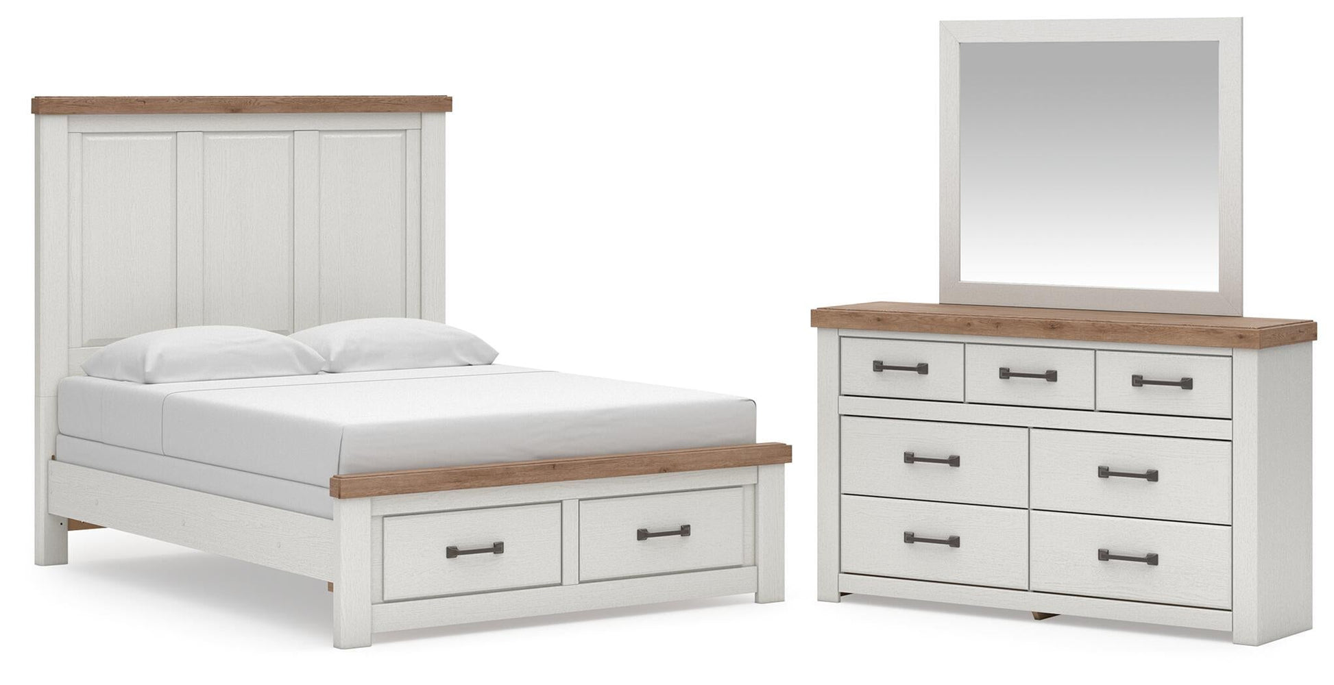 Savonport  Panel Storage Bed, Dresser And Mirror Benchcraft®
