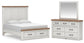 Savonport  Panel Storage Bed, Dresser And Mirror Benchcraft®