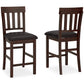 Haddigan Upholstered Barstool (2/CN) Signature Design by Ashley®