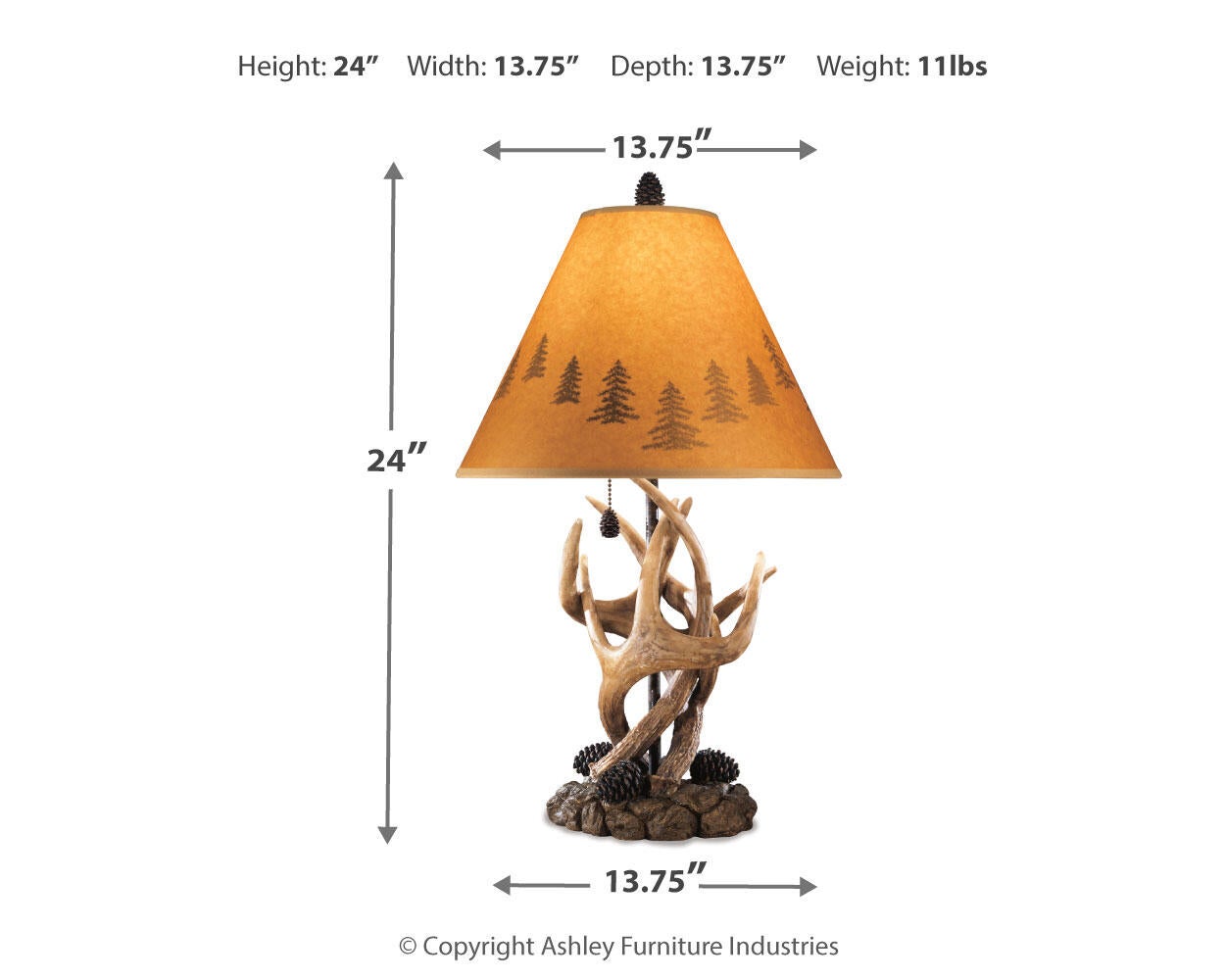 Derek Poly Table Lamp (2/CN) Signature Design by Ashley®