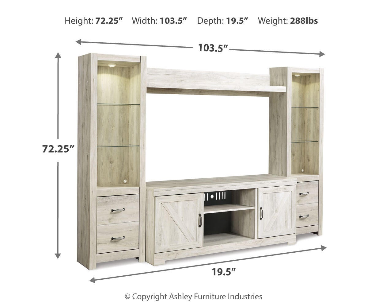 Bellaby 4-Piece Entertainment Center Signature Design by Ashley®