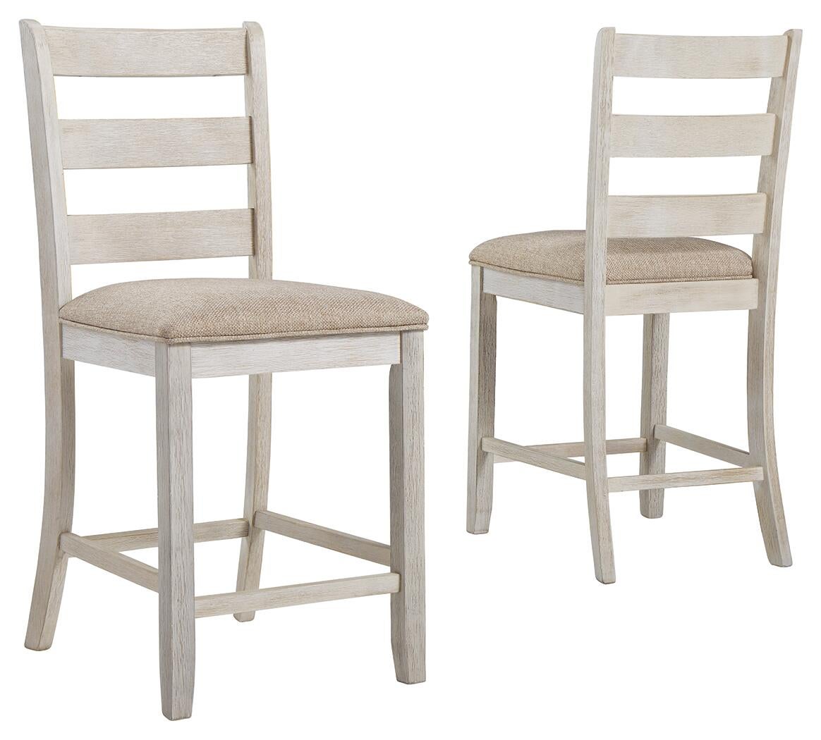Skempton Upholstered Barstool (2/CN) Signature Design by Ashley®
