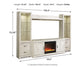 Bellaby 4-Piece Entertainment Center with Fireplace Signature Design by Ashley®