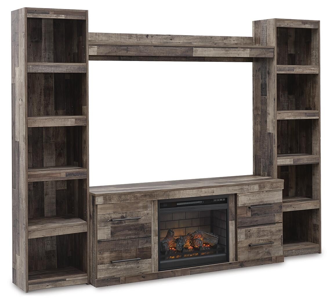 Derekson 4-Piece Entertainment Center with Electric Fireplace Signature Design by Ashley®