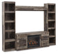 Derekson 4-Piece Entertainment Center with Electric Fireplace Signature Design by Ashley®