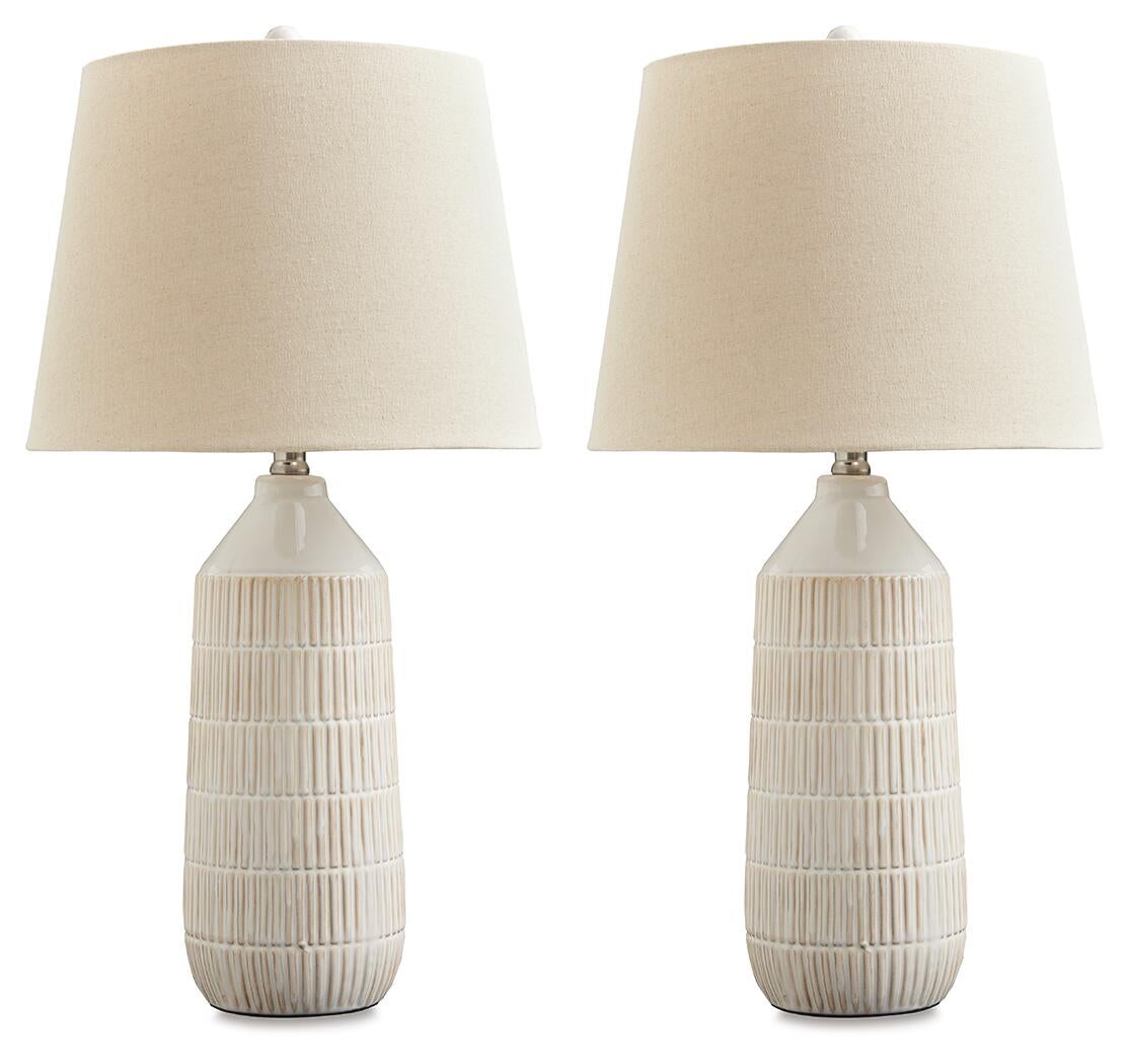 Willport Ceramic Table Lamp (2/CN) Signature Design by Ashley®