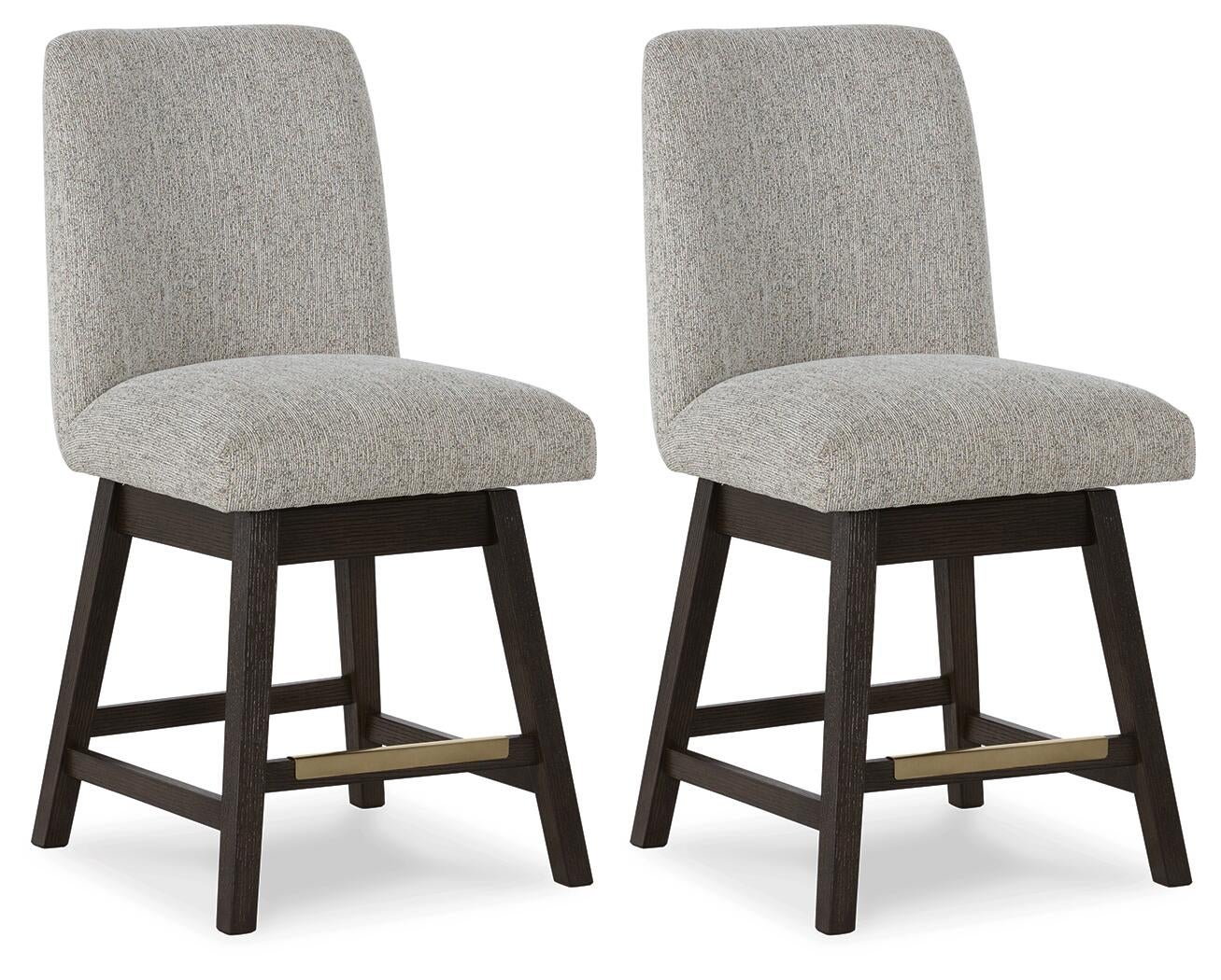 Burkhaus UPH Swivel Barstool (2/CN) Signature Design by Ashley®