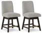 Burkhaus UPH Swivel Barstool (2/CN) Signature Design by Ashley®