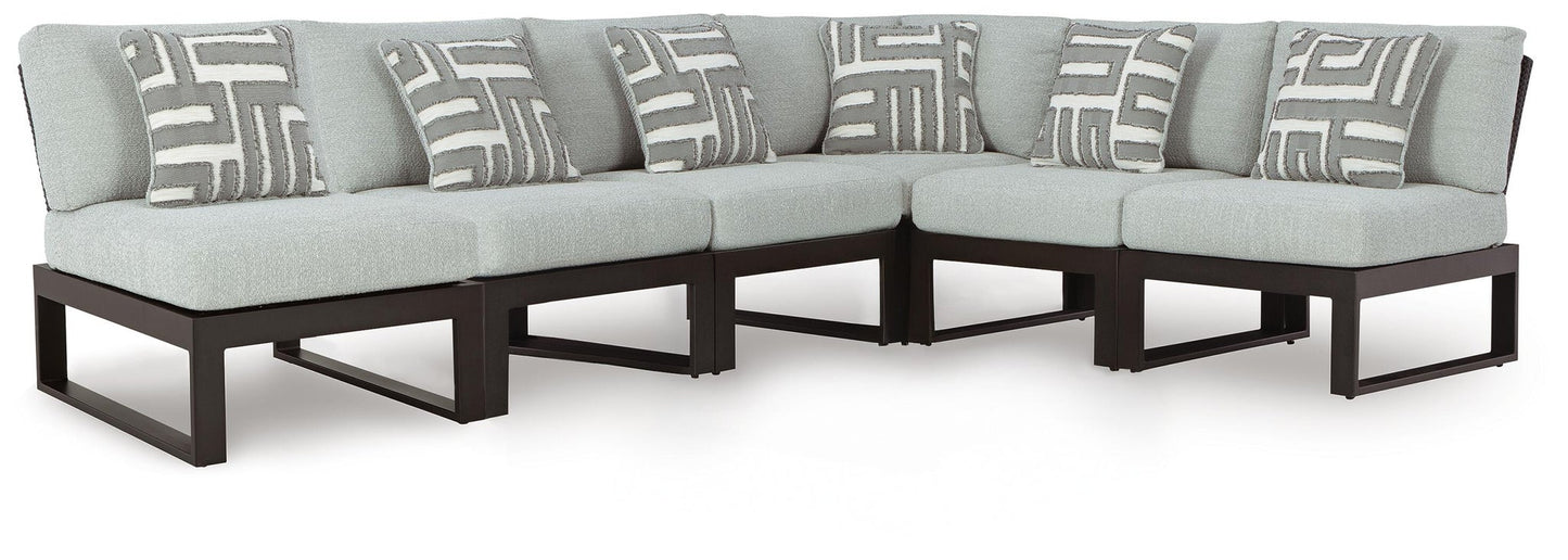 Beachloft 6-Piece Outdoor Sectional Signature Design by Ashley®