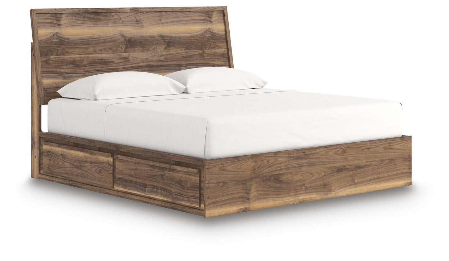 Chirason  Panel Bed With Storage
