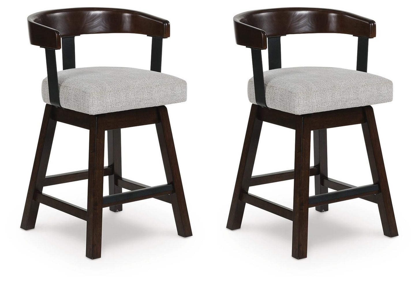Haddigan UPH Swivel Barstool (2/CN) Signature Design by Ashley®