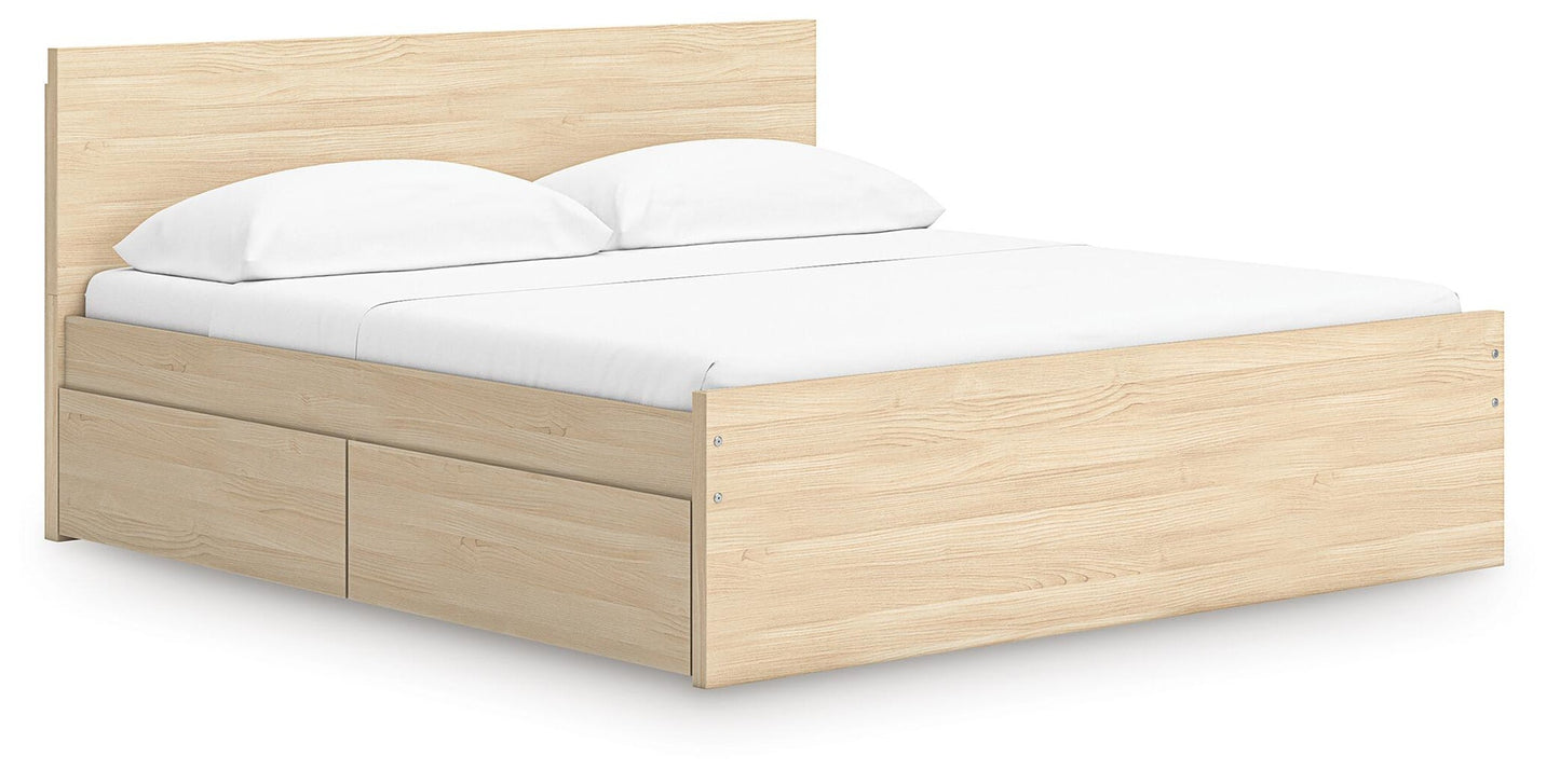 Onita  Panel Platform Bed With 2 Side Storage Signature Design by Ashley®