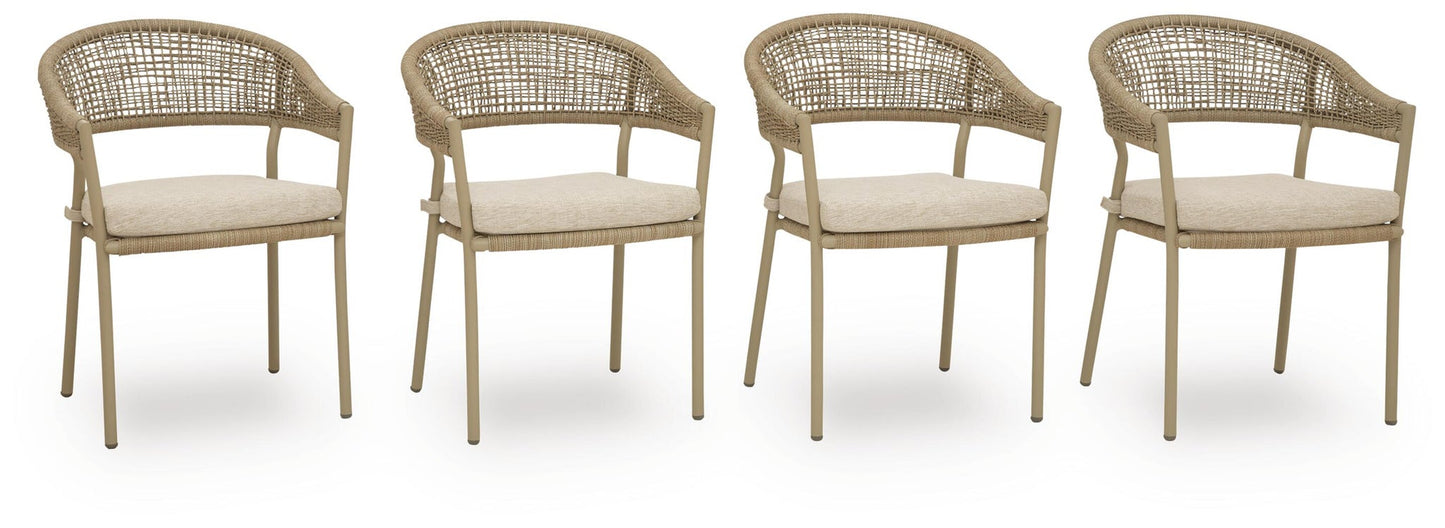Orchard Beach Arm Chair With Cushion (4/CN) Signature Design by Ashley®