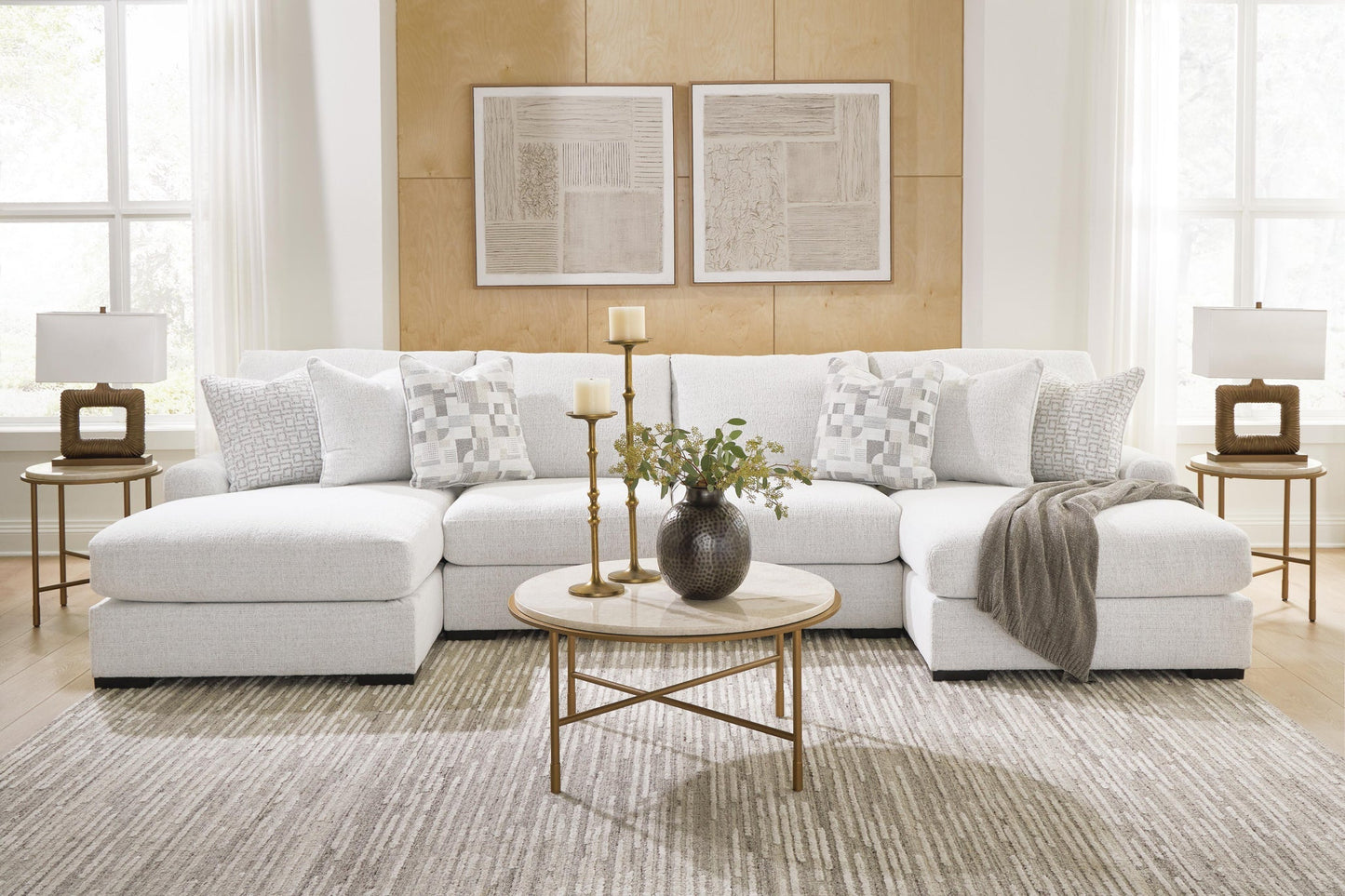 Misty-Lakes 4-Piece Double Chaise Sectional Signature Design by Ashley®
