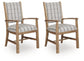 Ridgester Dining UPH Arm Chair (2/CN) Benchcraft®