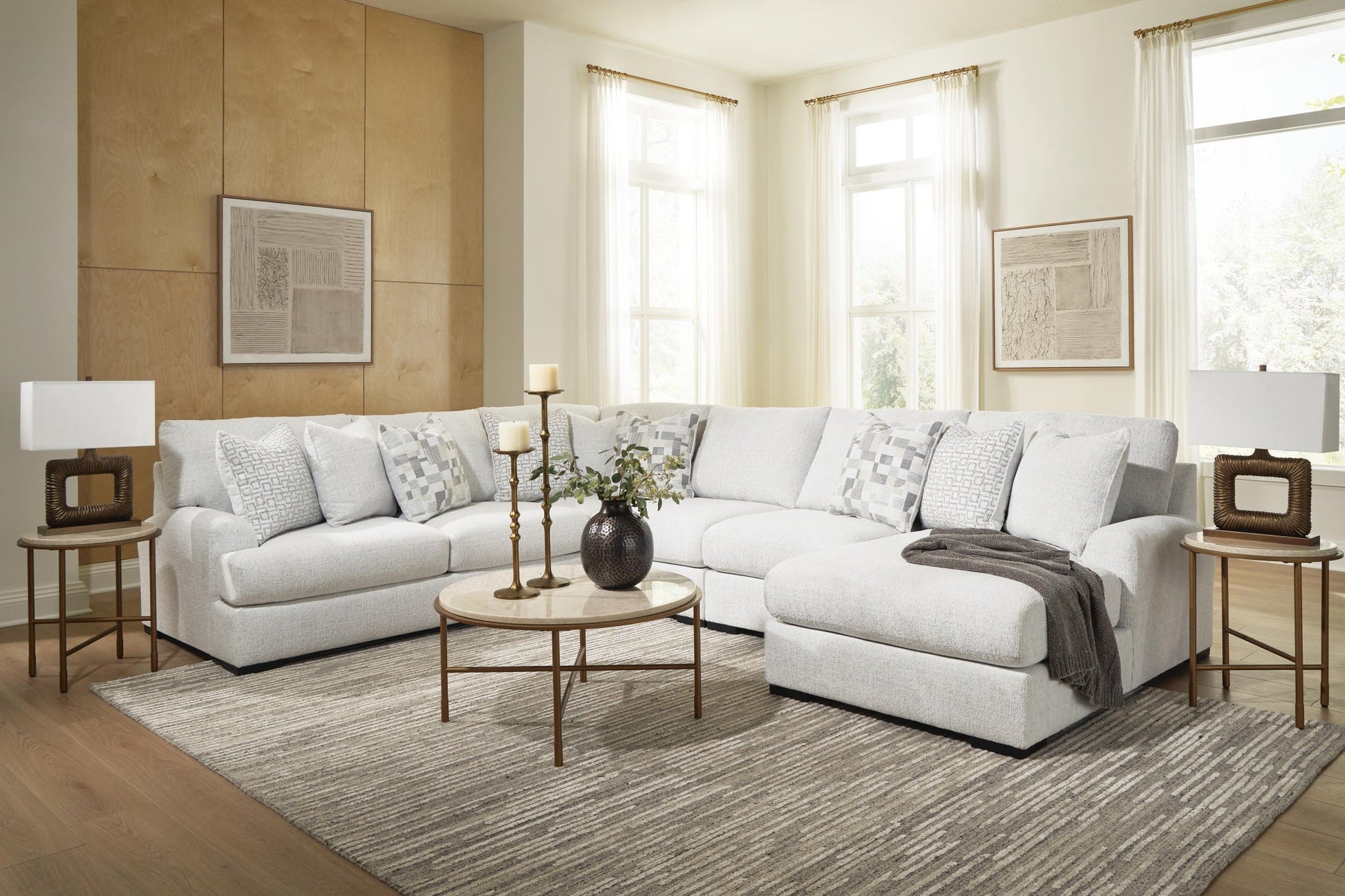Misty-Lakes 5-Piece Sectional with Chaise Signature Design by Ashley®