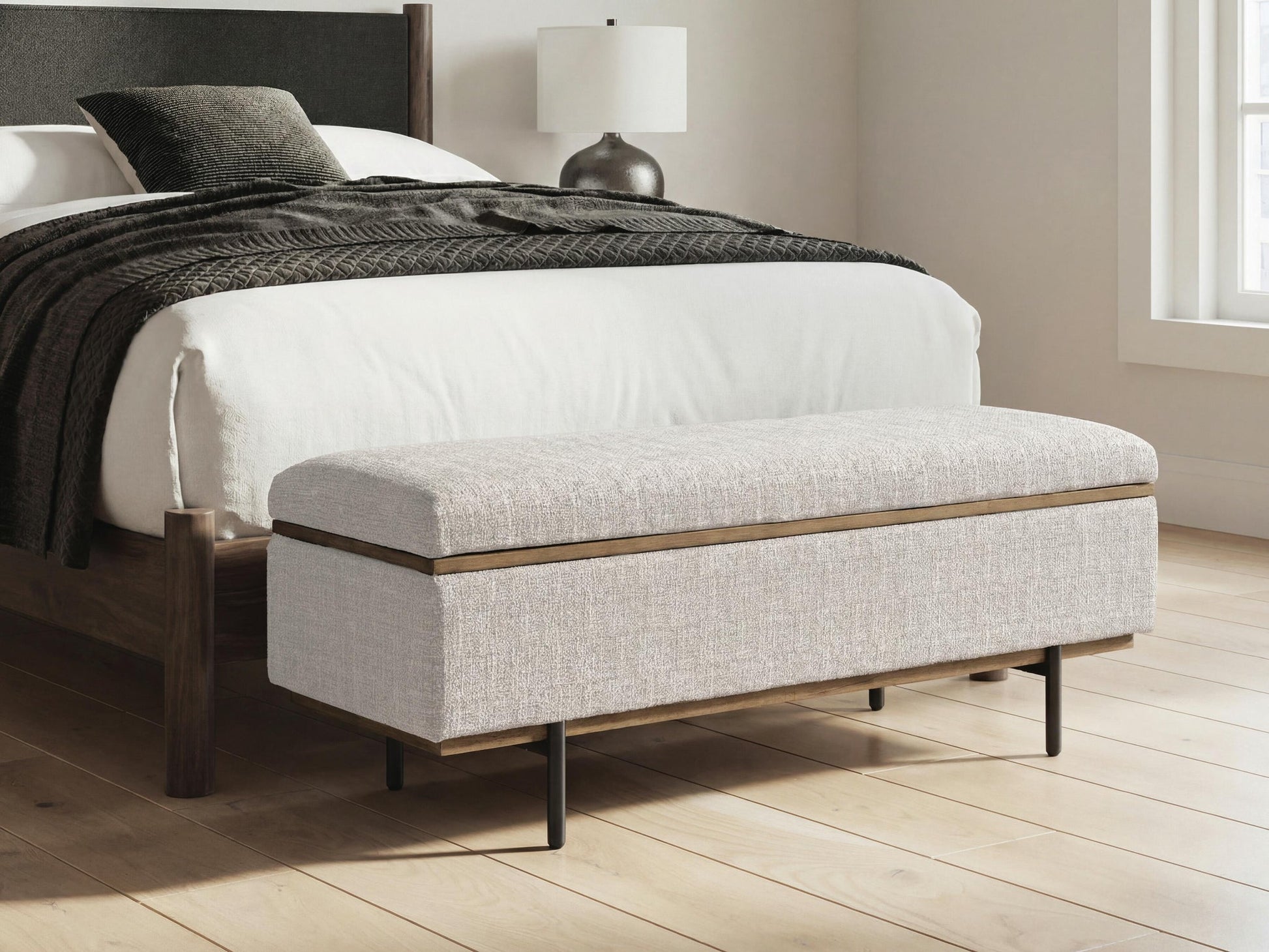 Dettaford Next-Gen Nuvella Storage Bench Signature Design by Ashley®