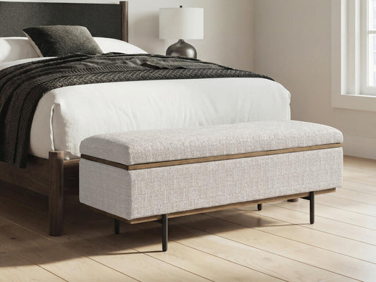 Dettaford Next-Gen Nuvella Storage Bench Signature Design by Ashley®