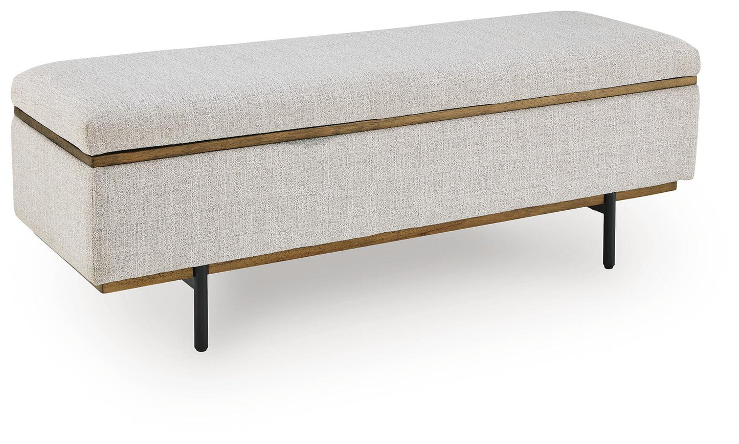 Dettaford Next-Gen Nuvella Storage Bench Signature Design by Ashley®