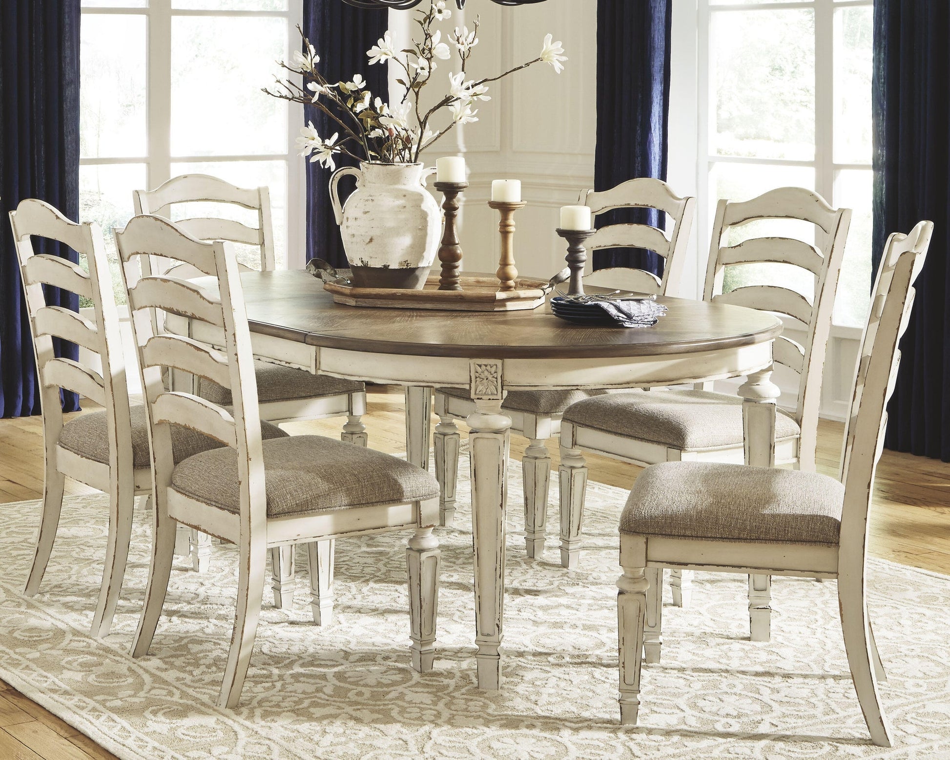 Realyn Dining Table and 6 Chairs Signature Design by Ashley®