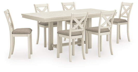 Robbinsdale Counter Height Dining Table and 6 Barstools Signature Design by Ashley®
