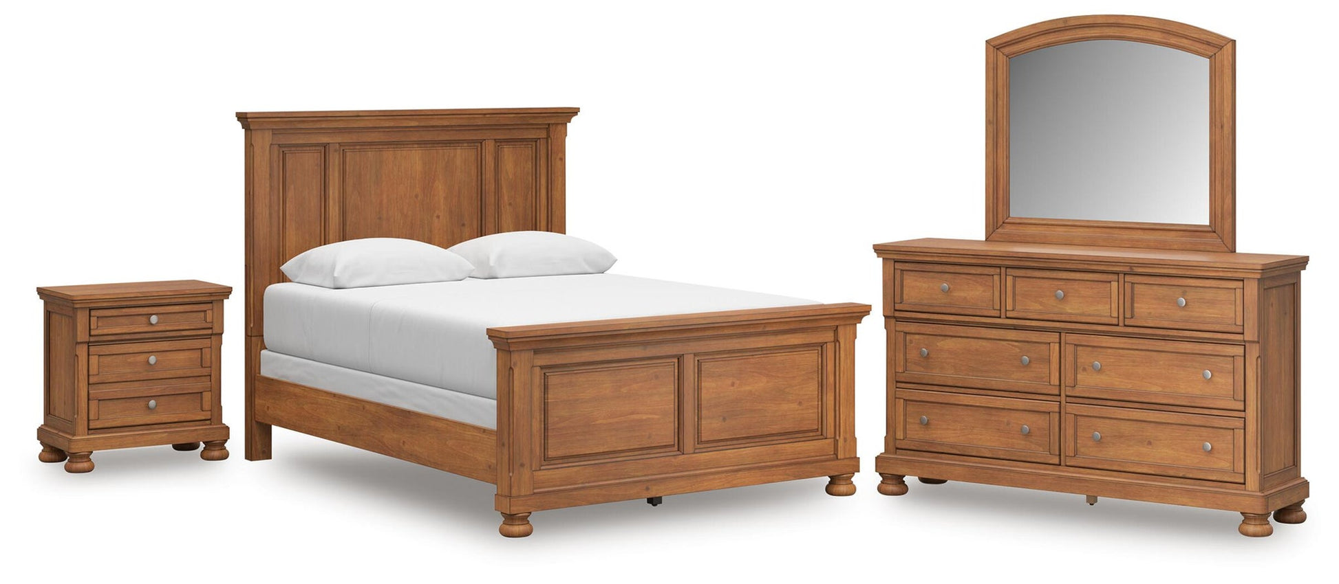 Vandenmore  Panel Bed With Mirrored Dresser And Nightstand Signature Design by Ashley®