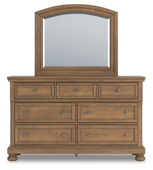 Vandenmore  Panel Bed With Mirrored Dresser And Nightstand Signature Design by Ashley®