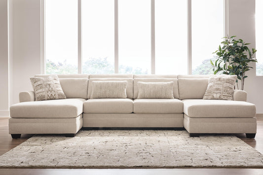 Mandi Point 3-Piece Double Chaise Sectional Benchcraft®