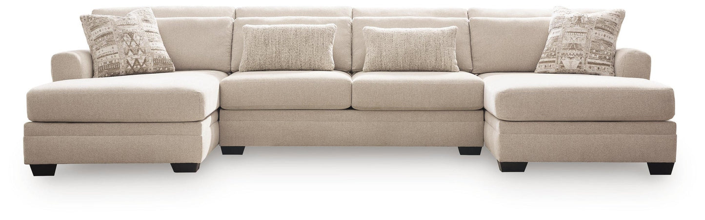Mandi Point 3-Piece Double Chaise Sectional Benchcraft®