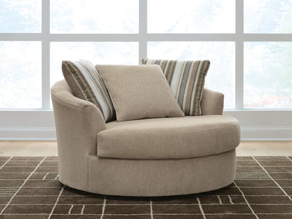 Linenhause Oversized Swivel Accent Chair Benchcraft®