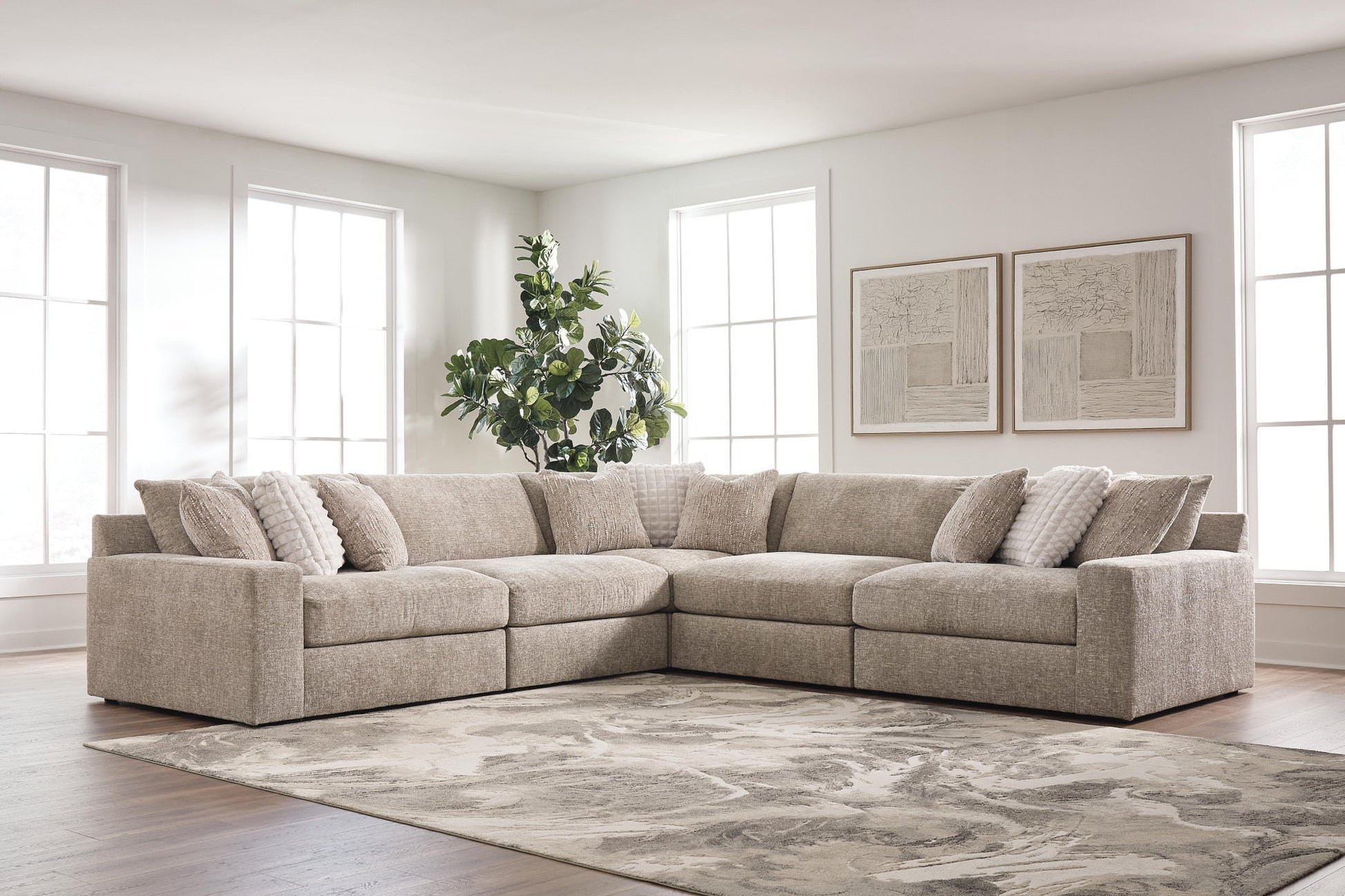 Nexora-Court 5-Piece Sectional Signature Design by Ashley®