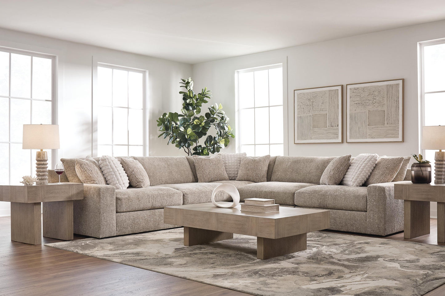 Nexora-Court 5-Piece Sectional Signature Design by Ashley®