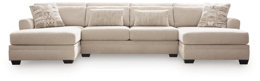 Mandi Point 3-Piece Double Chaise Sleeper Sectional Benchcraft®