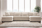 Mandi Point 3-Piece Double Chaise Sleeper Sectional Benchcraft®