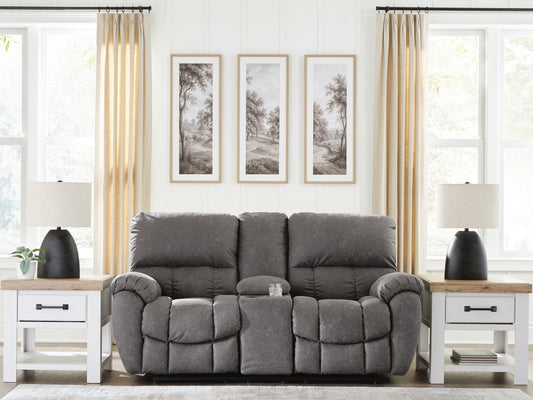 Bakerstein PWR REC Loveseat/CON/ADJ HDRST Signature Design by Ashley®